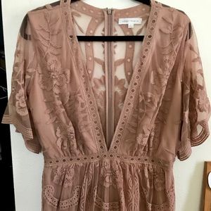 Honey Punch lace romper